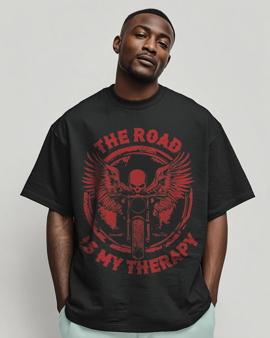 The Road Is My Therapy Oversized Tee
